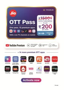 Jio OTT Pass plans