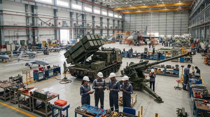 India defense export target