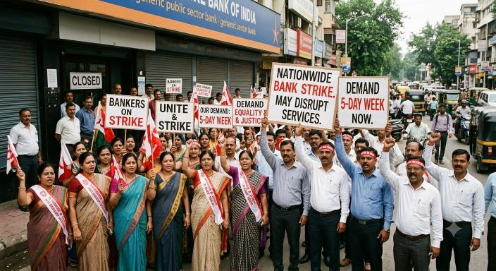 Bank Strike Five Day Work Week