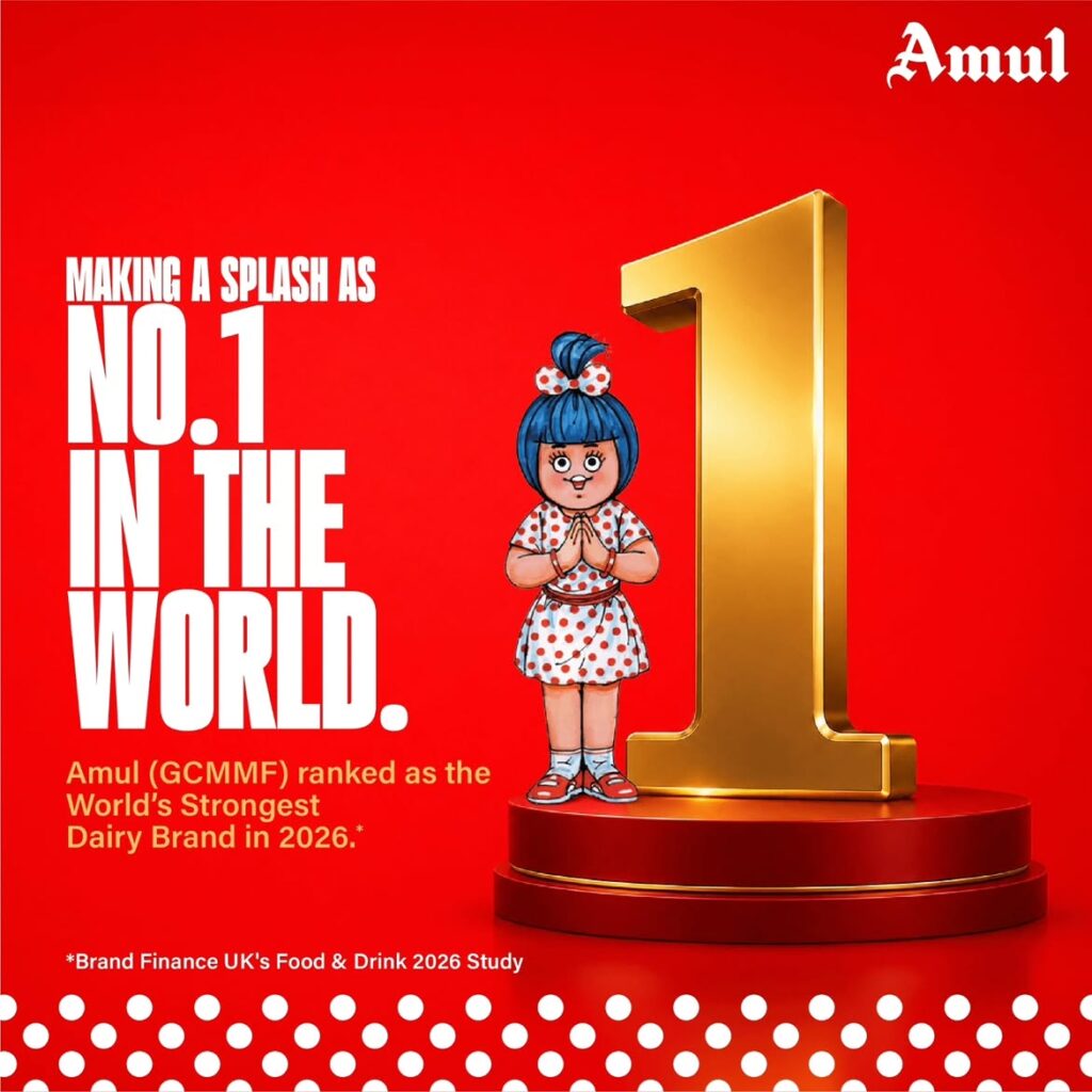 Amul World Strongest Dairy Brand 2026