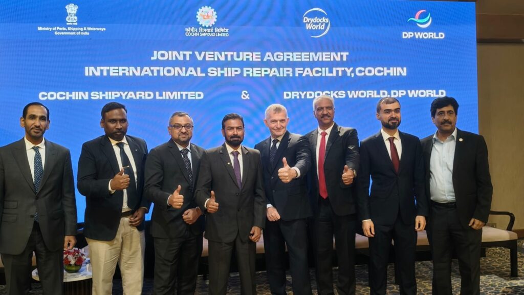 Cochin Shipyard Drydocks World Joint Venture