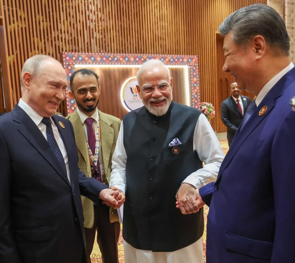 BRICS Summit Modi Putin Xi Power Frame