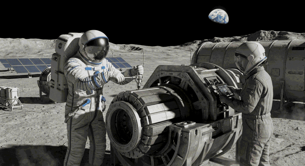 Nuclear Power Plant on the Moon US Russia and China Race