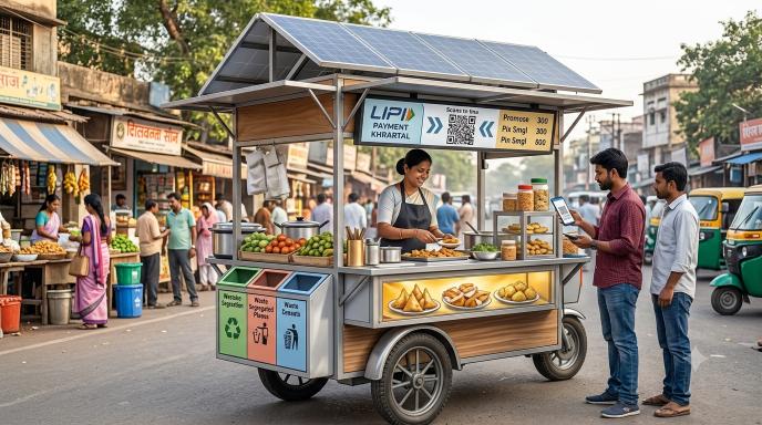 IIT Kharagpur solar vending cart