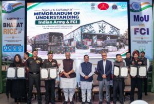 Indian Army Launches Bharat Rice FCI Agreement