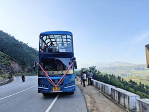 Munnar KSRTC double decker bus